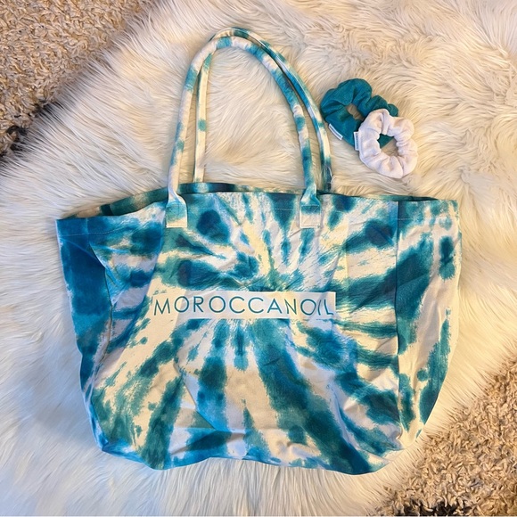 Moroccanoil Handbags - Moroccanoil Tie-Dye Tote Bag with 2 Terry Scrunchies